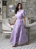 Candy Purple Tiered Maxi Dress