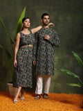 Green Floral Print Couple Combo Set