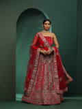 Pink Embroidered Lehenga Choli With Dupatta