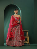 Pink Embroidered Lehenga Choli With Dupatta