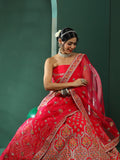 Pink Embroidered Lehenga Choli With Dupatta