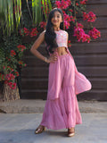 Pink Sequinned Clothing Set