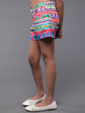 Multicolor Printed Shorts