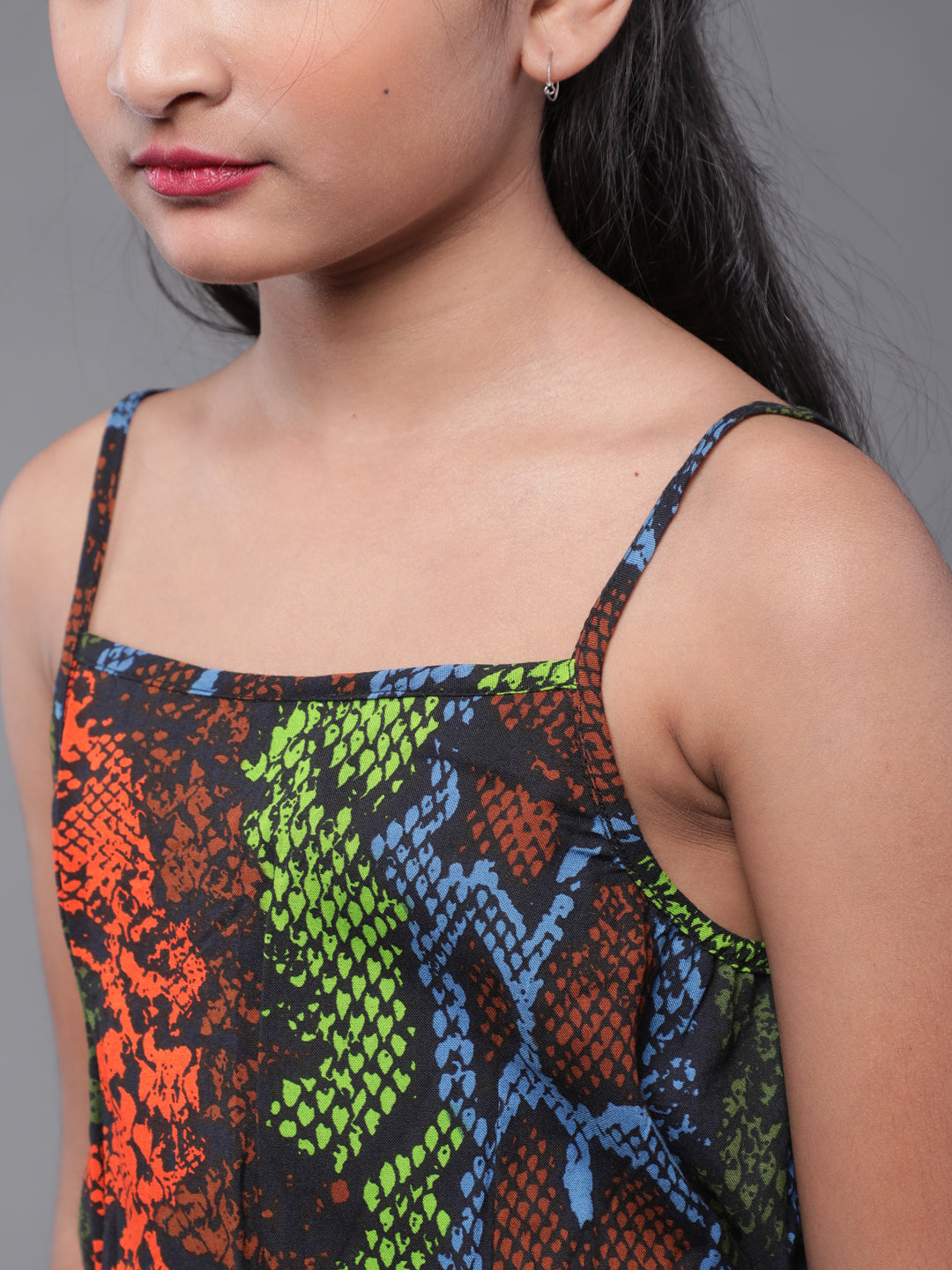 Multicolor Snake Print Jumpsuit