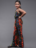 Multicolor Snake Print Jumpsuit