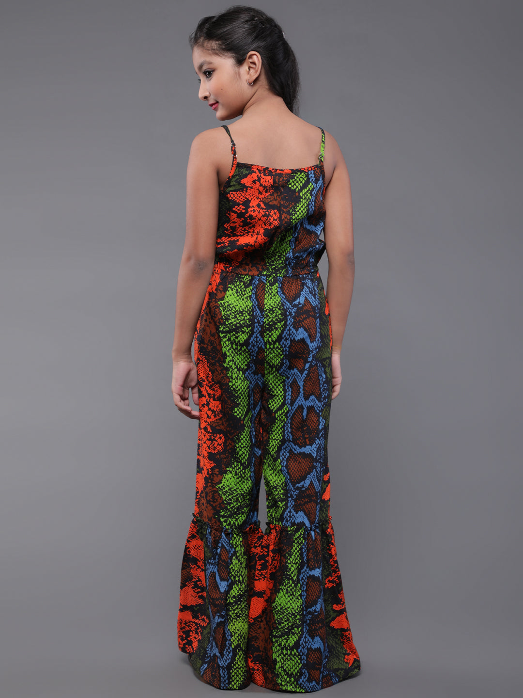 Multicolor Snake Print Jumpsuit