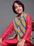 Multicolor Striped Nehru Jacket